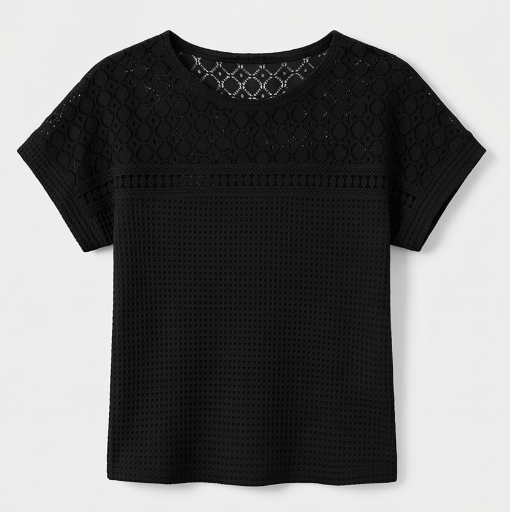 Lunavia™ – Breezy Open-Weave Knit Top