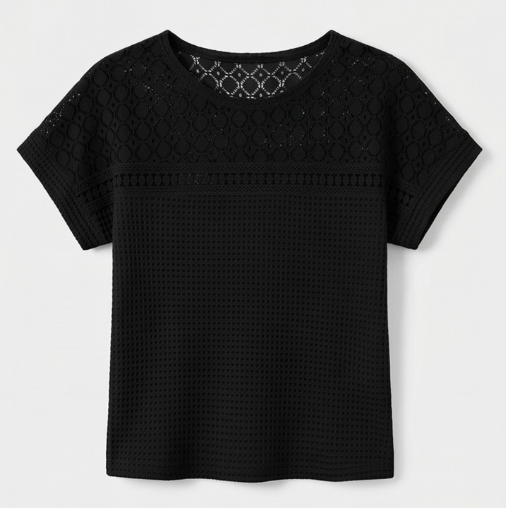 Lunavia™ – Breezy Open-Weave Knit Top