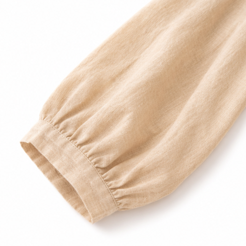 Airlume – Embroidered-look Short-Sleeve Top