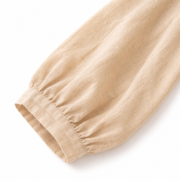Airlume – Embroidered-look Short-Sleeve Top