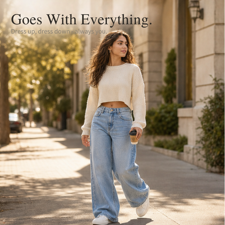 Lunavia™ – Vintage Relaxed-Fit Wide-Leg Jeans