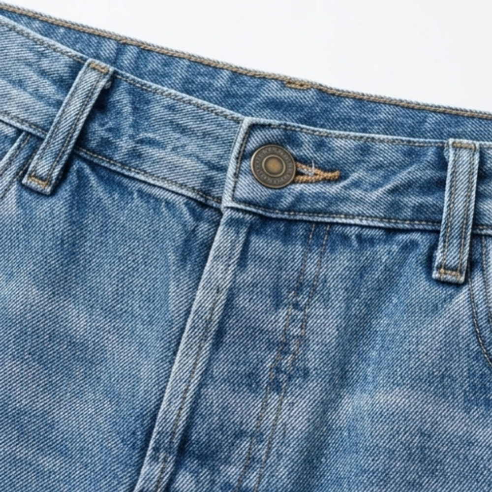 Vivara™ – Retro Fringed Cropped Straight Leg Jeans