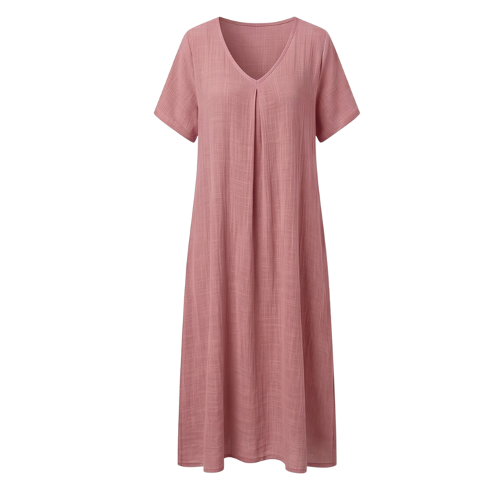 Lunessa™ – Breezy Cotton Linen Summer Dress
