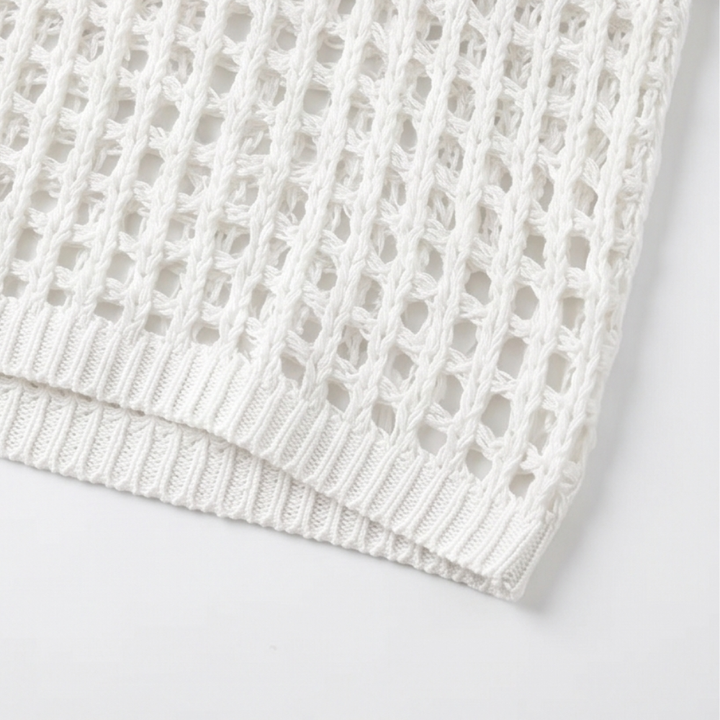 Solenya™ – Breezy Open-Knit Summer Top