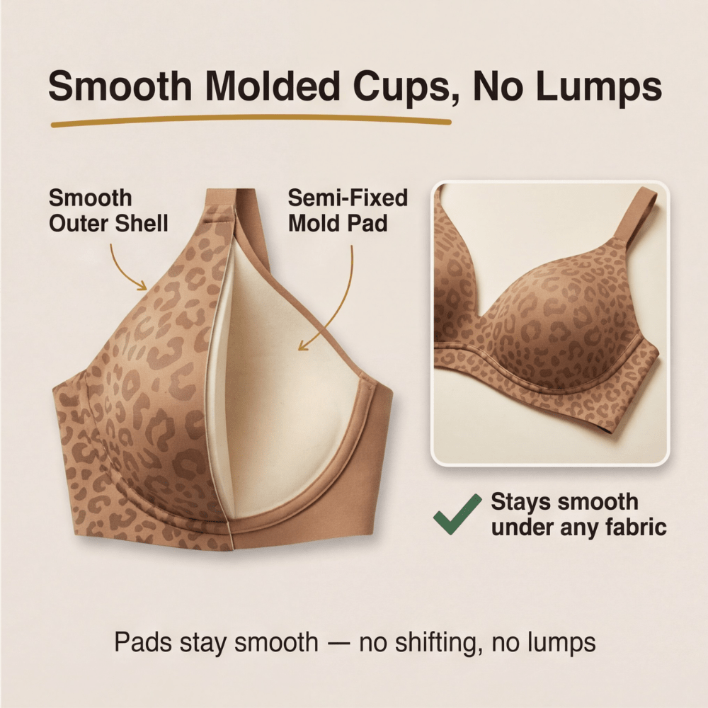 Veluna™ – Seamless Wireless Deep V Comfort Bra - Lark & Clover