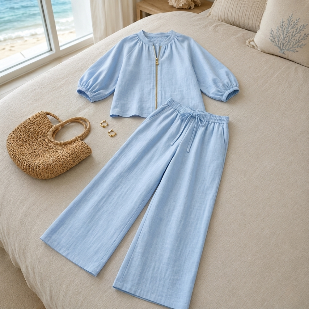 Veluna™ – 2-Piece Set with Gold Zip