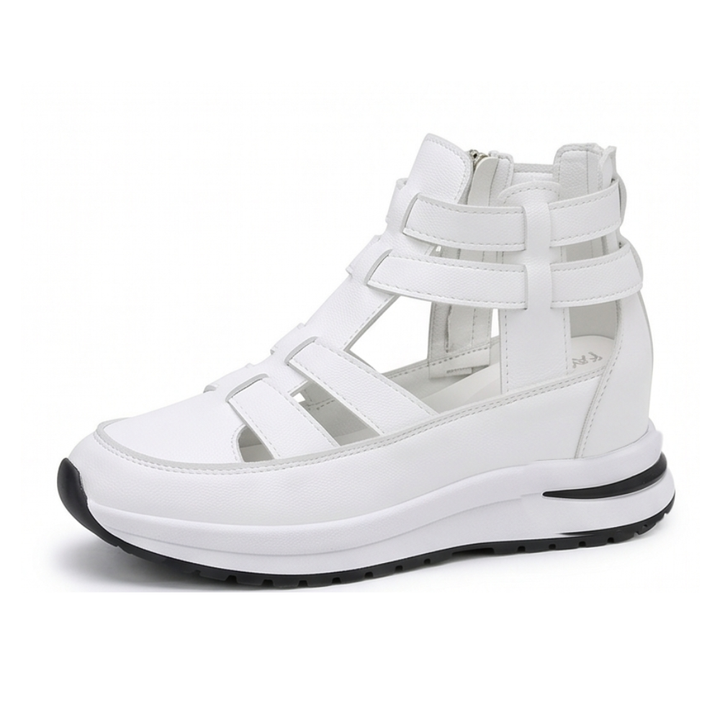 Veluna™ - Caged Wedge Sandals with Hidden Platform