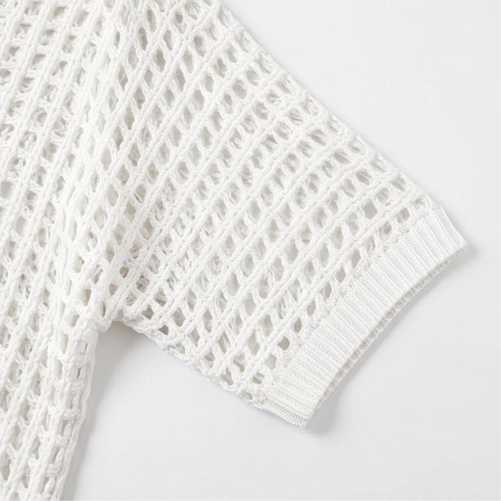 Solenya™ – Breezy Open-Knit Summer Top
