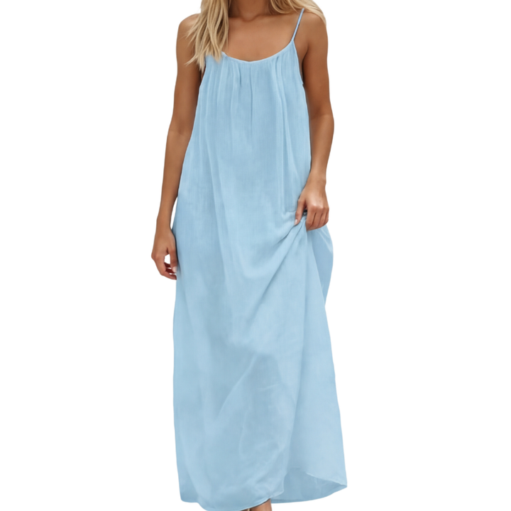Solara™ – Backless Flowy Maxi Dress