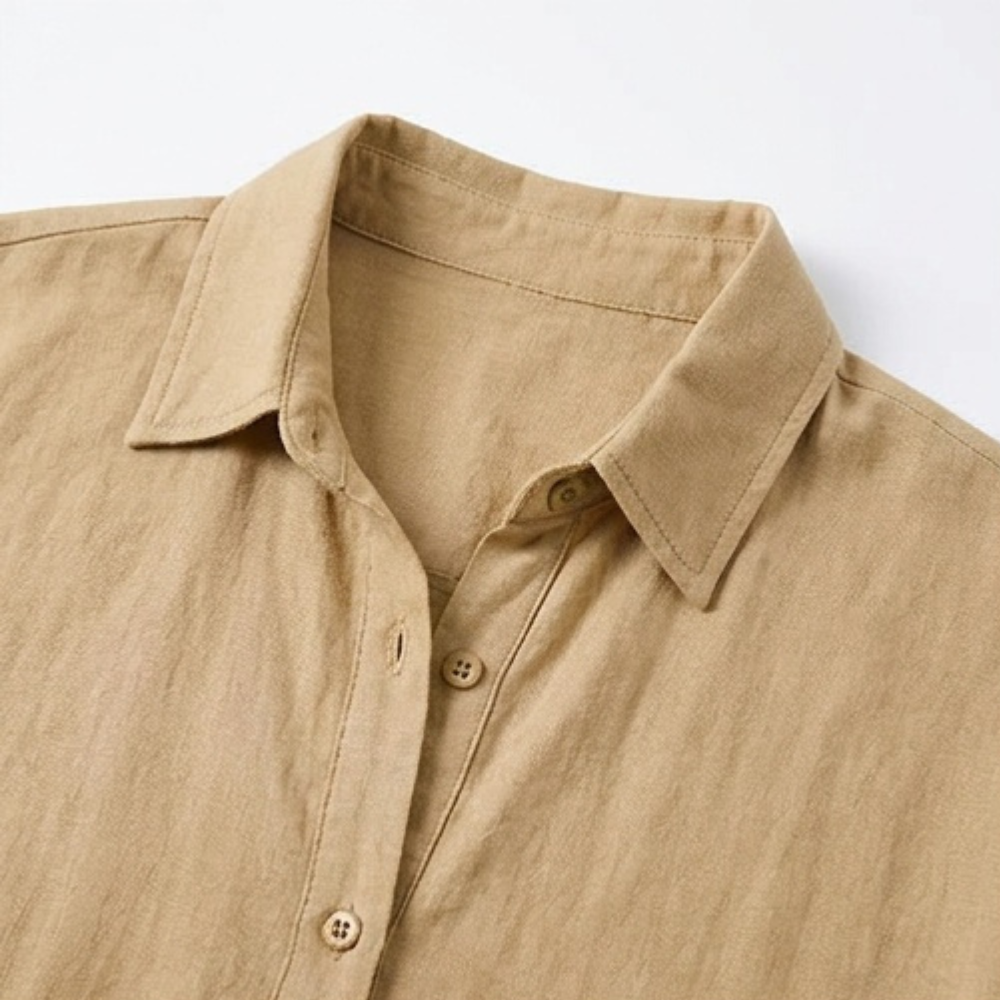 Solenya™ – Breezy Button-Down Midi Dress