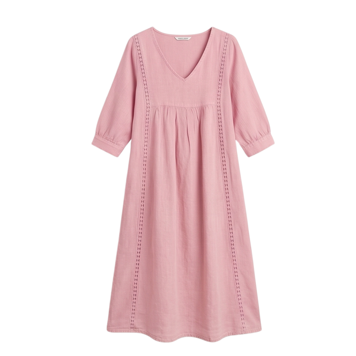 Virella™ – Relaxed Midi Dress with Pockets