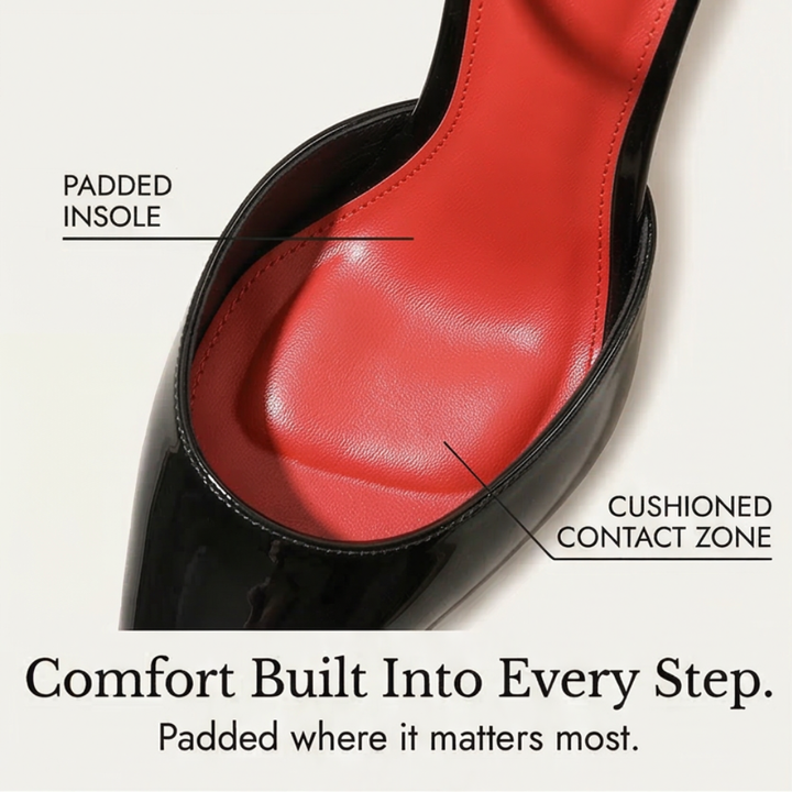 Lusoire™ – Glossy D'Orsay Stiletto Heels