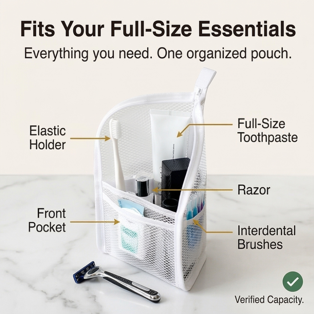 Standli™ Self Standing Travel Toiletry Pouch