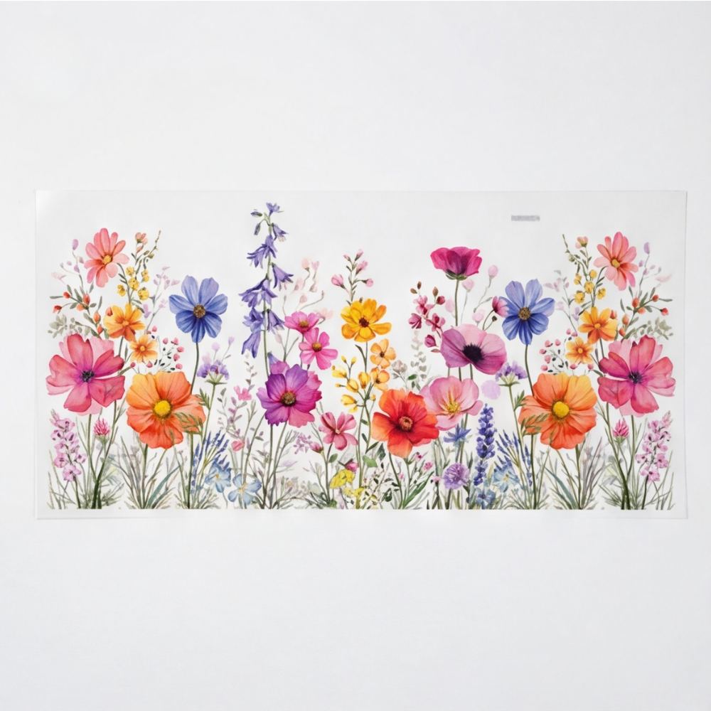 Florenza™ Watercolor Wildflower Window Clings