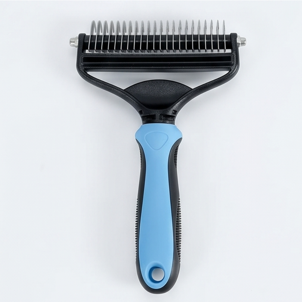 Furmela™ – Double-Sided Dematting Brush for Shedding Dogs