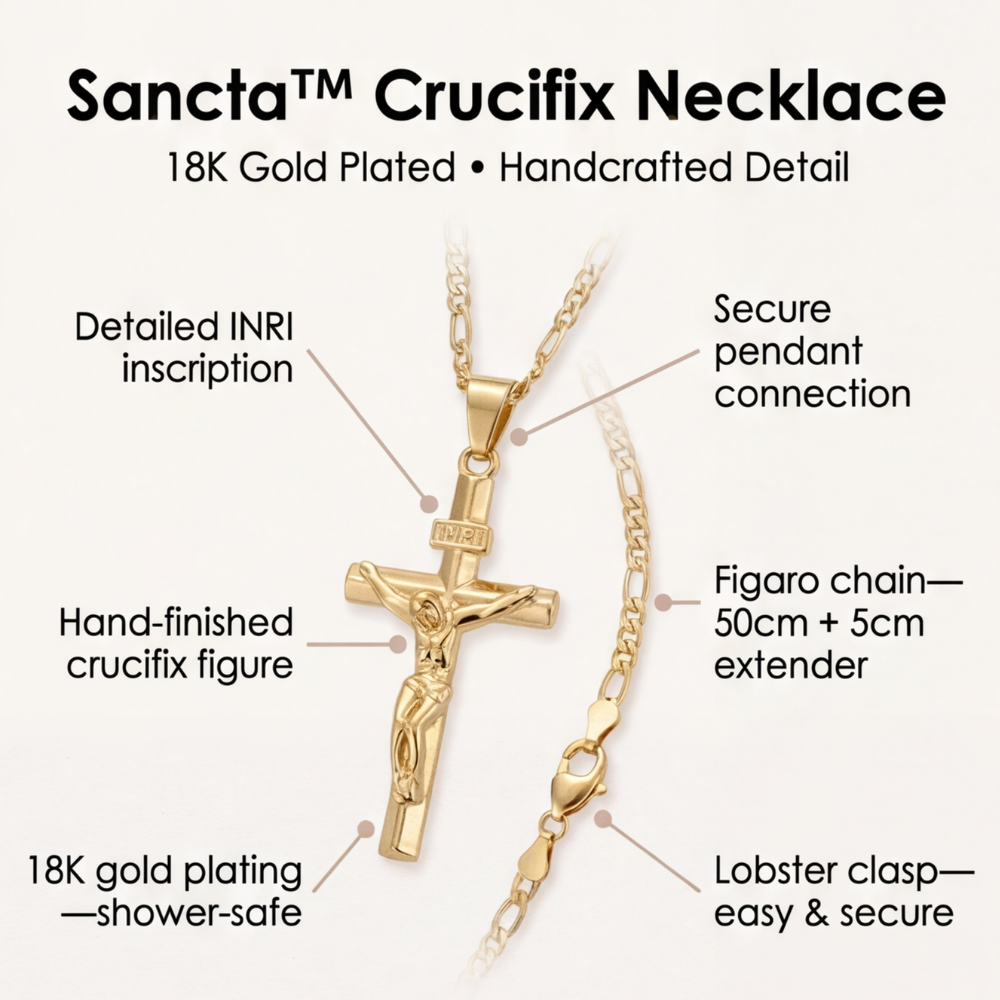 Sancta™ - Fashionable Crucifix Necklace