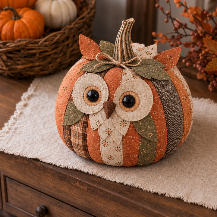 Cozykin – Patchwork Animal Pumpkin Sewing Kit