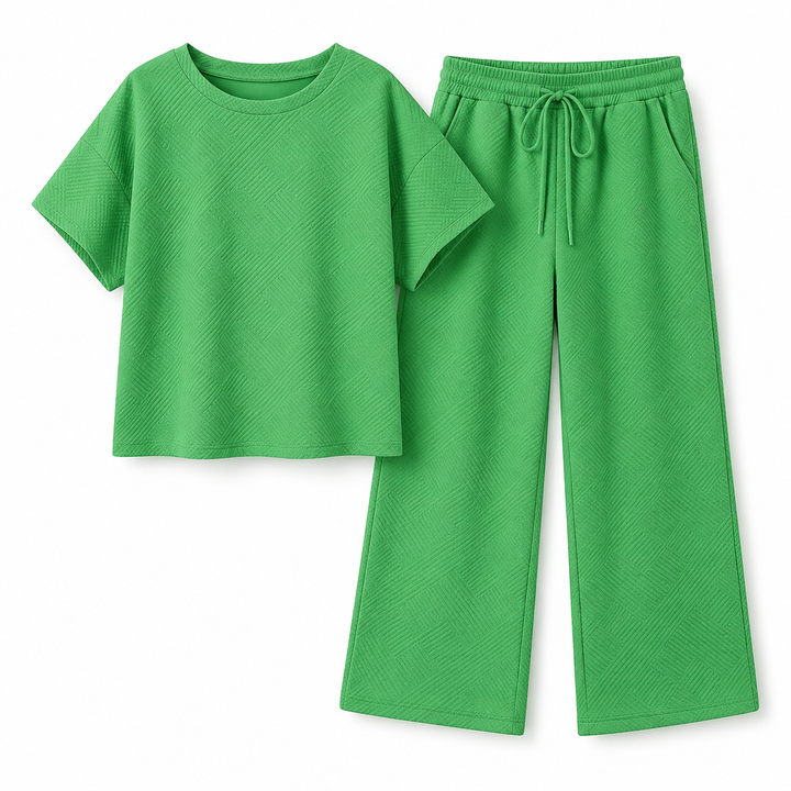 Lunavia™ – Textured Knit 2-Piece Lounge Set for Real Curves