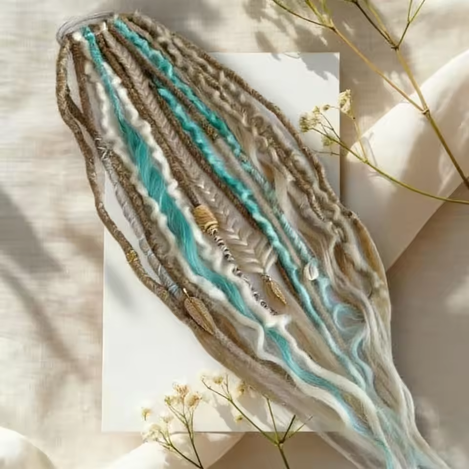 Bohëmia™ – Hand Adorned Boho Dreadlock Ponytail