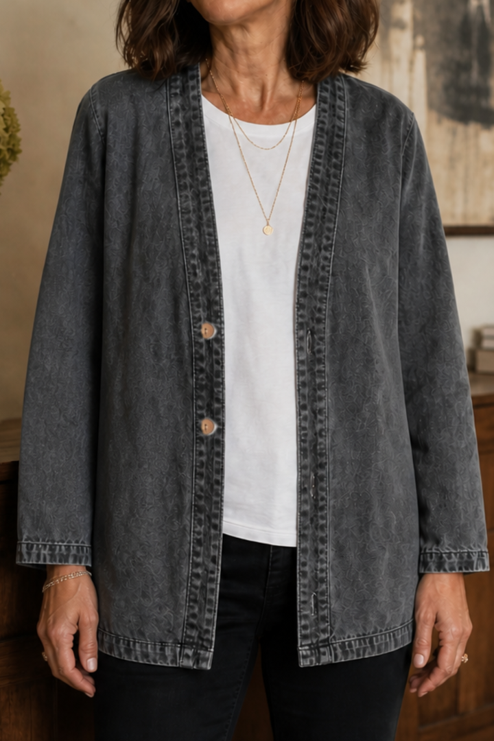 Corriveau – Washed Denim-Look Jacket