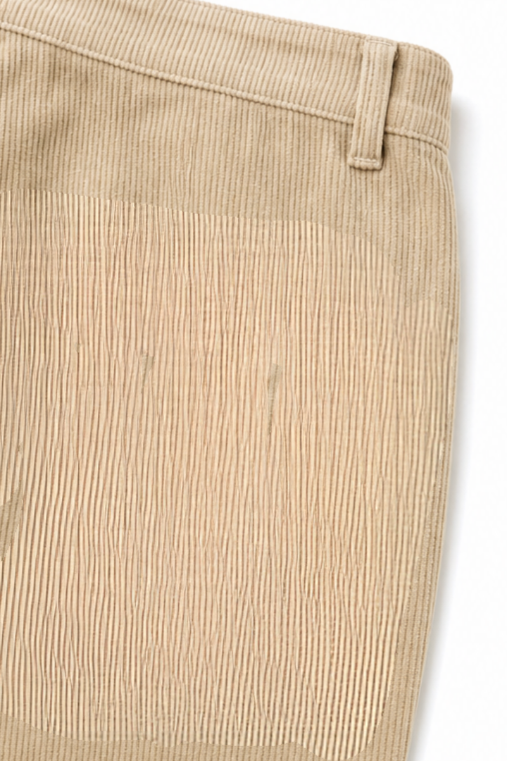 Wideluxe – High-Waisted Stretch Corduroy-Look Wide-Leg Trousers