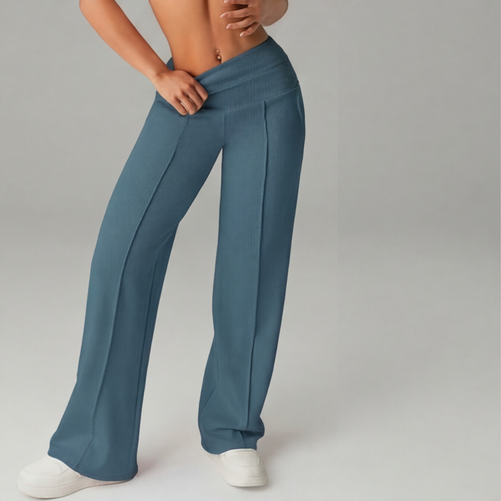 Velessa™ – Wide Leg High Waist Stretch Pants