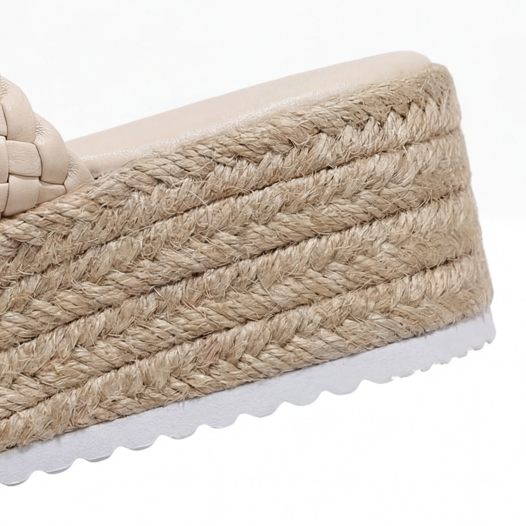 Solara™ Braided Platform Wedge Slides