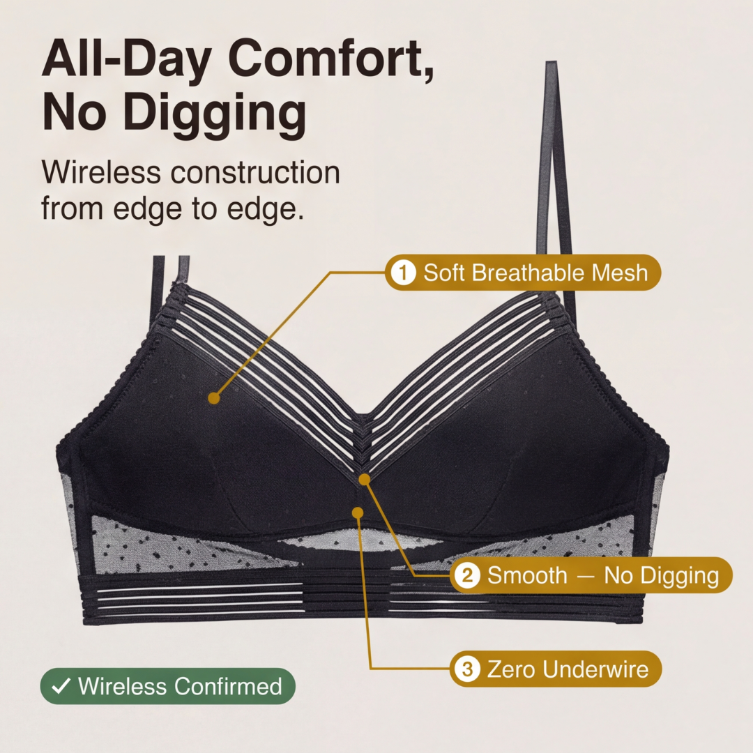 Lacella™ Wireless Lifting Lace Bra
