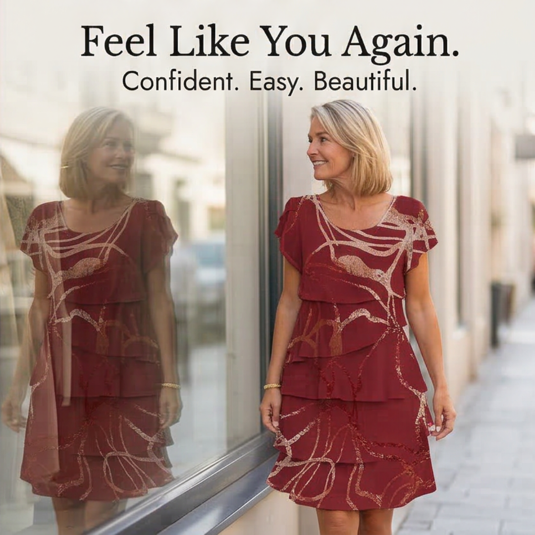 Floressa™ – Layered Ruffle Dress for Effortless Elegance