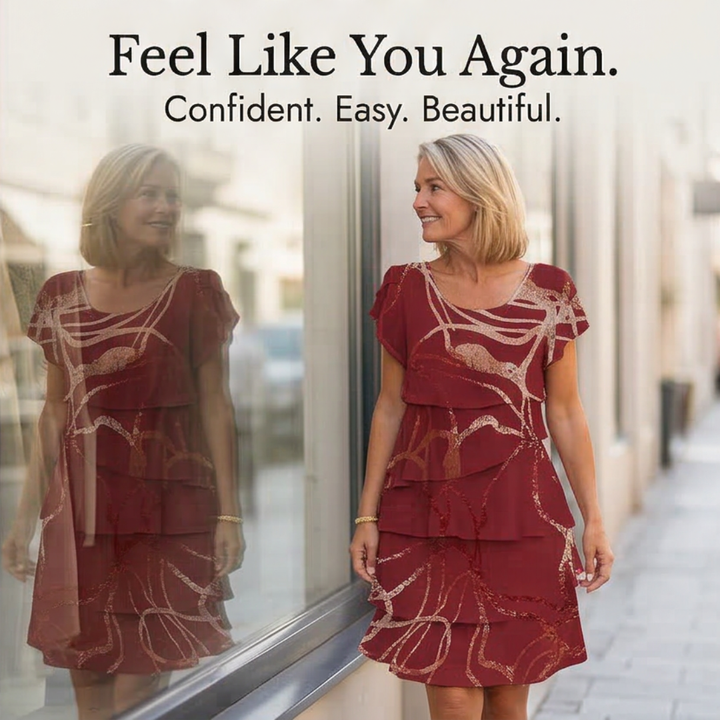 Floressa™ – Layered Ruffle Dress for Effortless Elegance