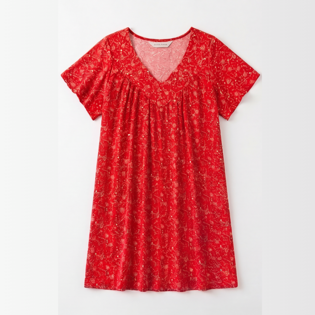 Florella™ – Flowy V Neck Printed Blouse