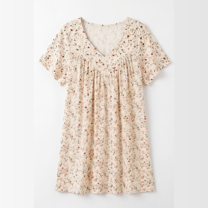 Florella™ – Flowy V Neck Printed Blouse