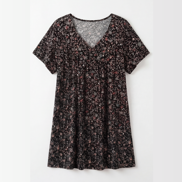Florella™ – Flowy V Neck Printed Blouse