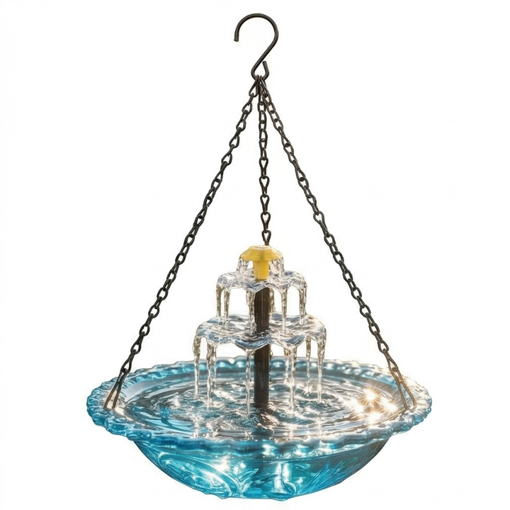 Solara™ – Solar Cascade Hanging Bird Fountain