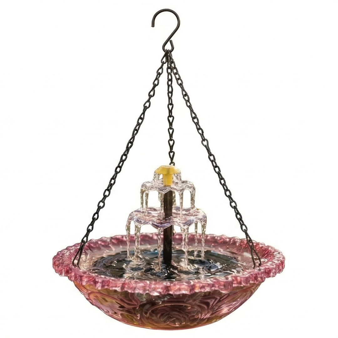 Solara™ – Solar Cascade Hanging Bird Fountain