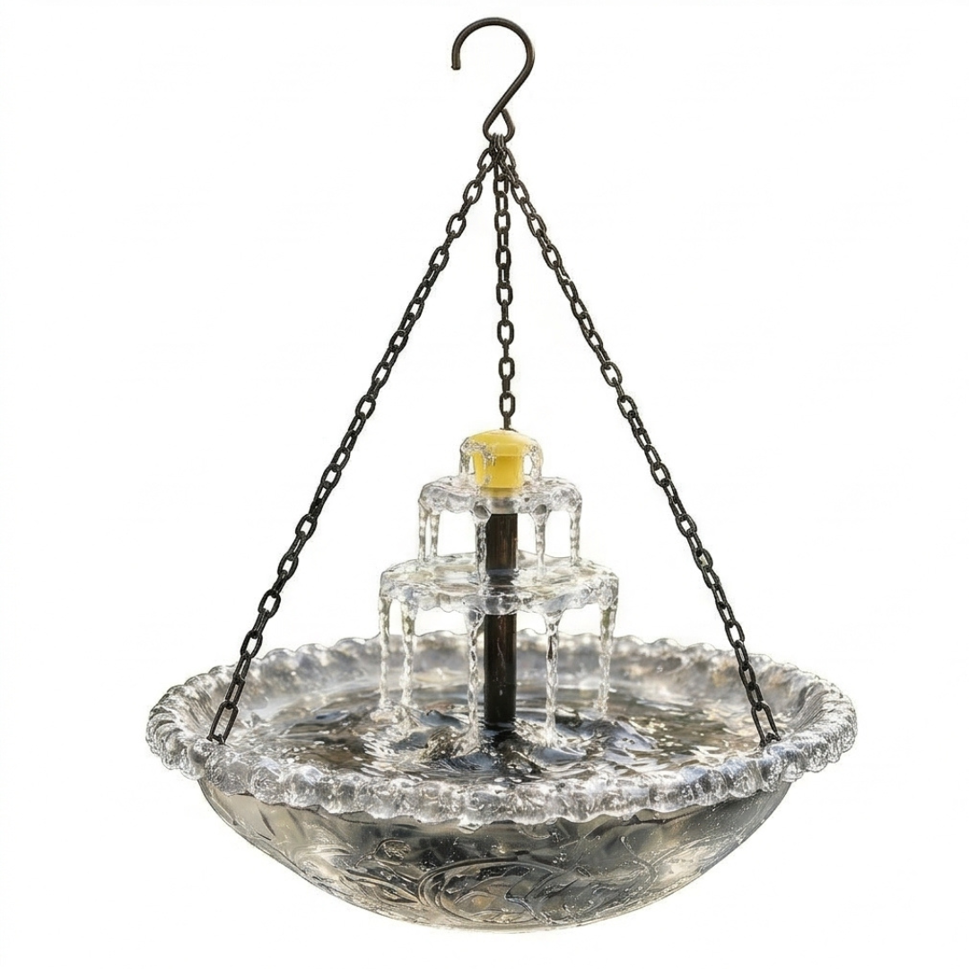 Solara™ – Solar Cascade Hanging Bird Fountain