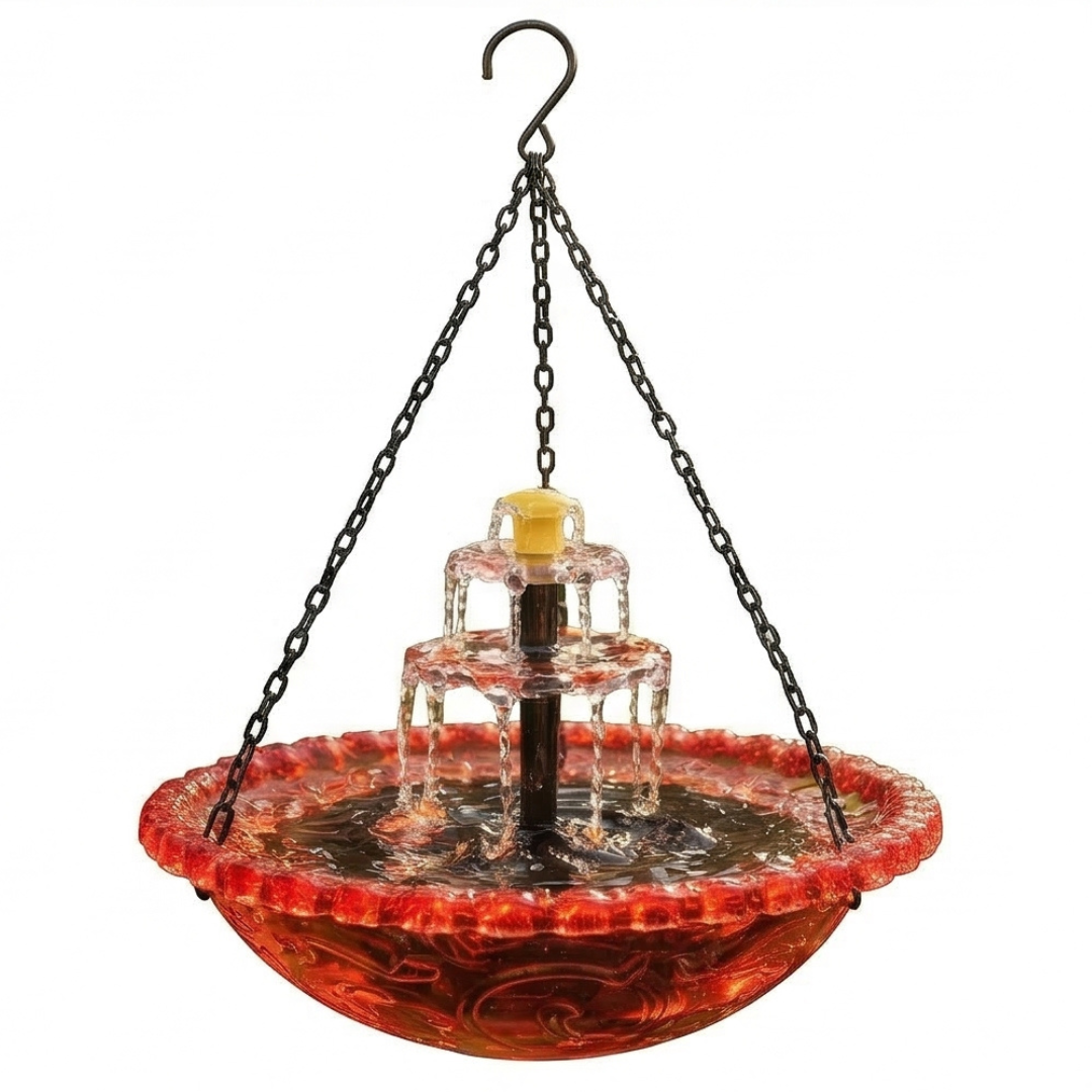 Solara™ – Solar Cascade Hanging Bird Fountain