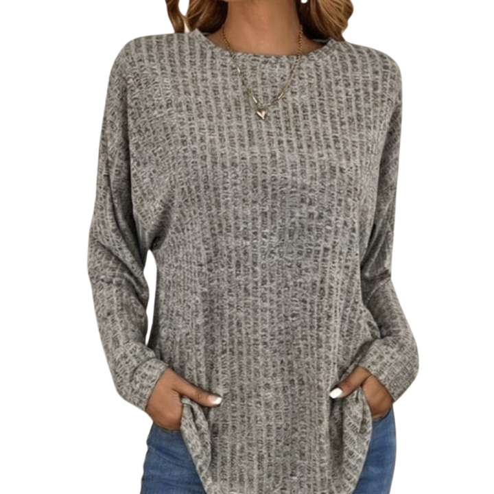 Wovelle – Waffle Knit Oversized Sweater