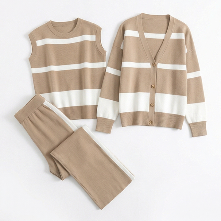 Lunaire™ – 3 Piece Coordinated Knit Lounge Set