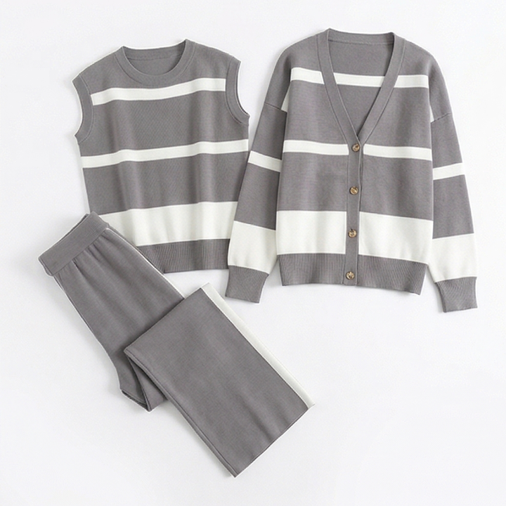 Lunaire™ – 3 Piece Coordinated Knit Lounge Set