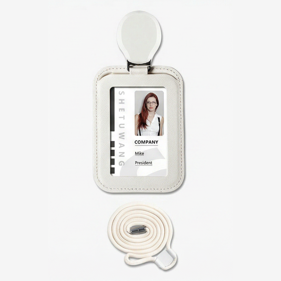 Carden™ – Retractable Faux Leather Badge Holder