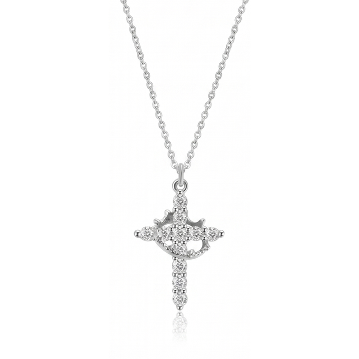 Crovana™ – Cross and Crown Faith Pendant