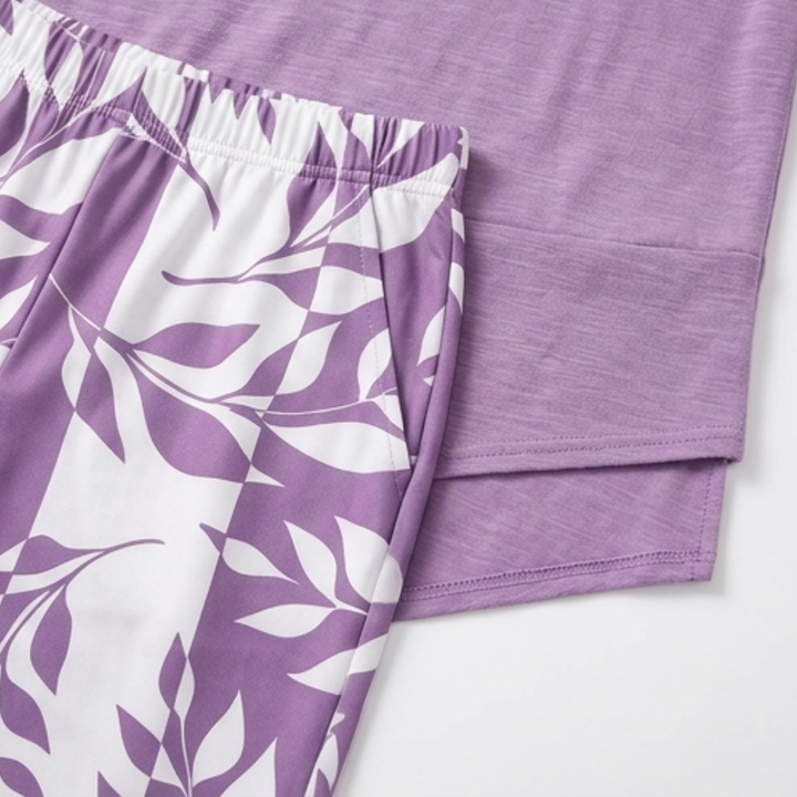Lunavia™ Asymmetric Tunic & Wide Leg Pants Set