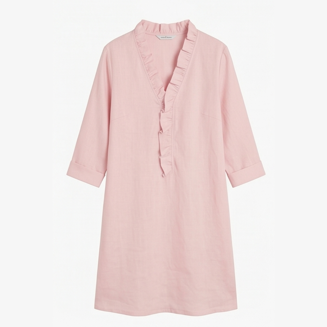 Lunavia™ – Effortless Ruffle Blouse Dress for Everyday Elegance