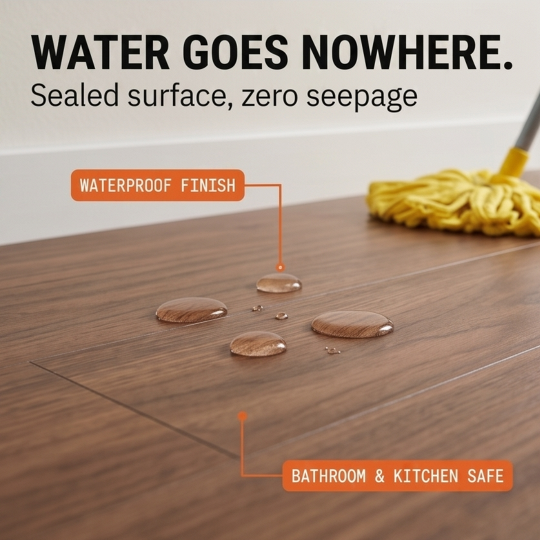 Plankly™ – Waterproof Wood-Grain Floor Roll