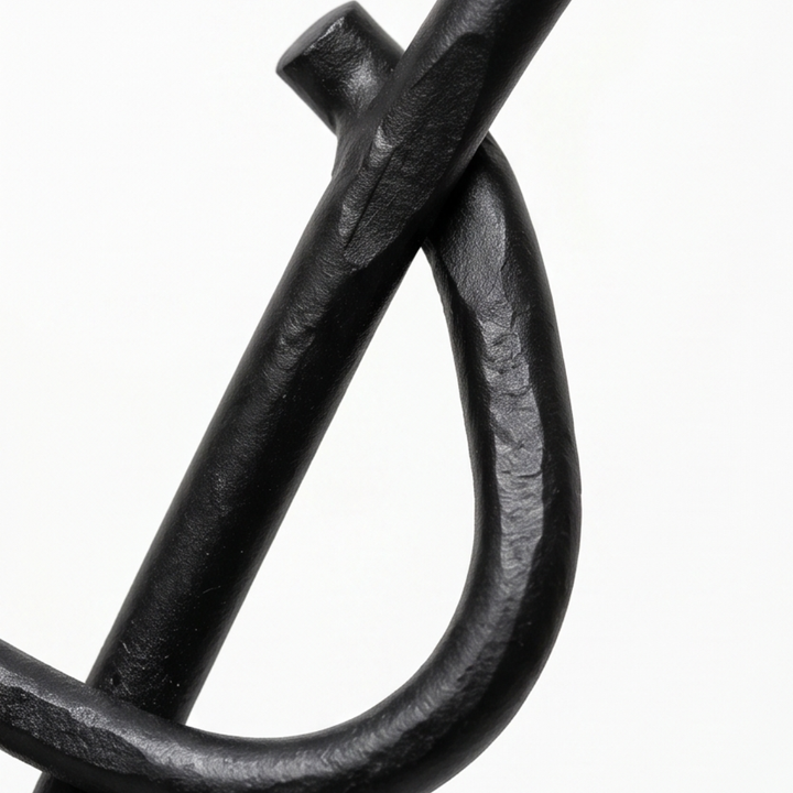 Ironley™ Hand-Forged Iron Fisherman Garden Bracket