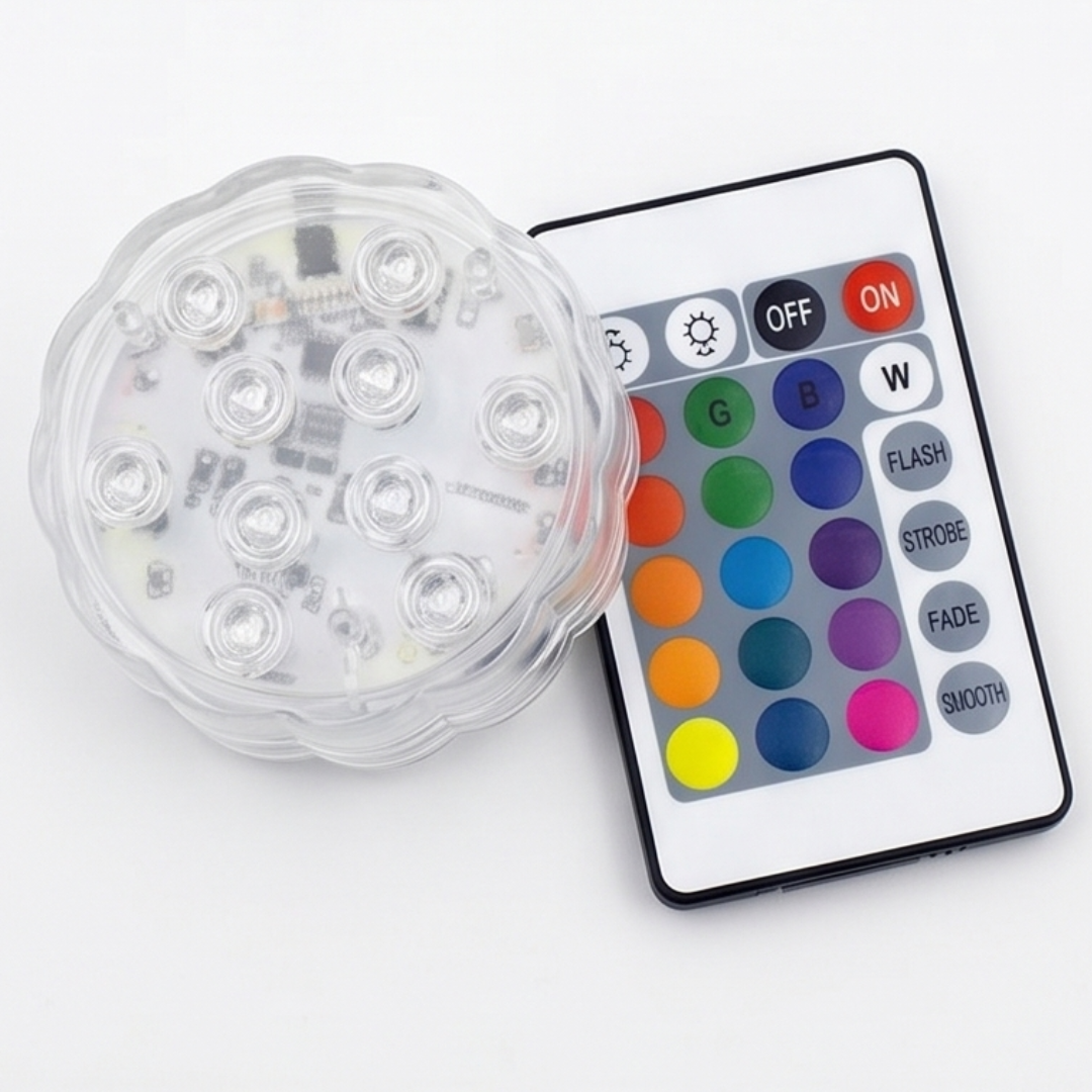 LumaGlow™ – Submersible Pool Light with Remote