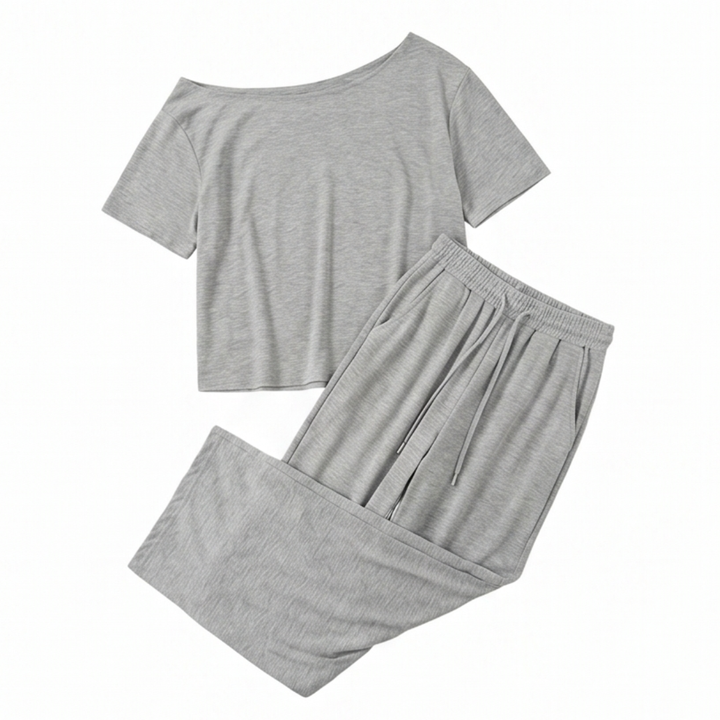 Solenya™ – Effortless Off Shoulder Two Piece Set