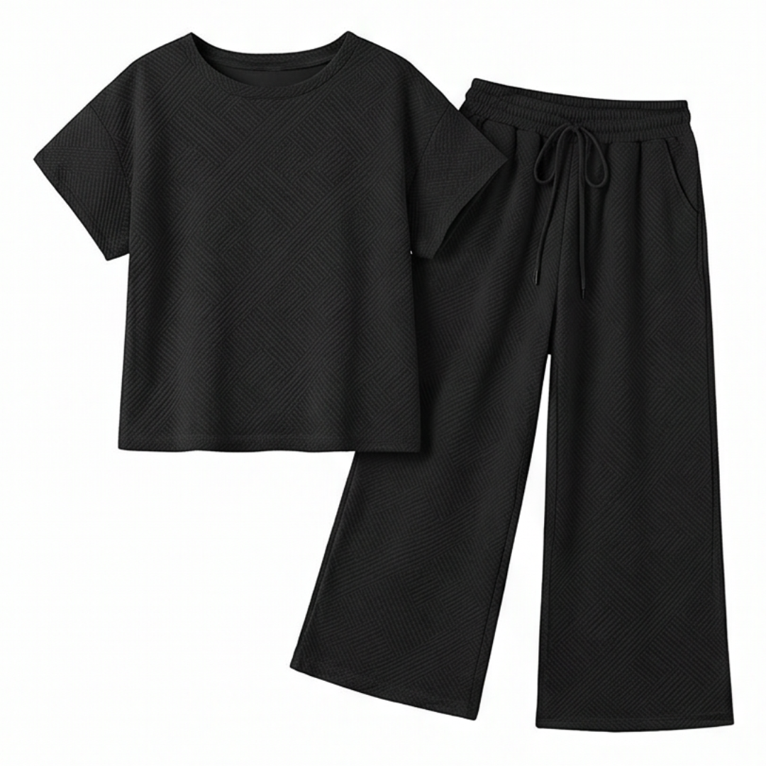 Lunavia™ – Textured Knit 2-Piece Lounge Set for Real Curves