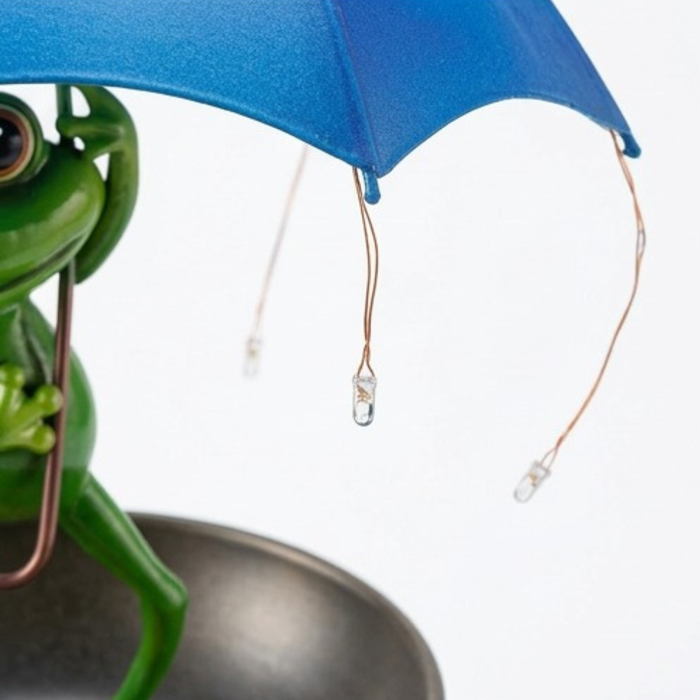 Magic Frog™ – Solar Garden Lamp with Bird Feeder